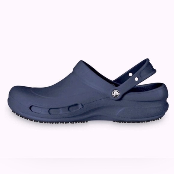 CROCS Bistro Work Blue Clogs Men Size 9 Women Size 11 NWT - Picture 1 of 7